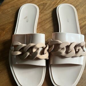 Steve Madden Blush Chain Slide Sandals